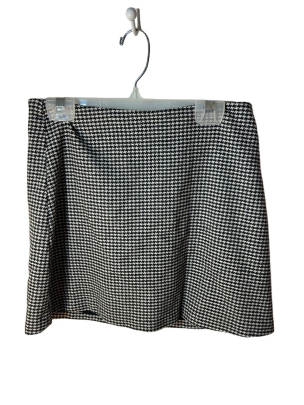 Wilfred Aritzia Black and White Houndstooth Wool Cashmere A-Line Skirt size 6